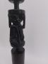 Винтидж африкански свещник, ръчна дърворезба, снимка 6