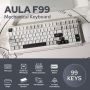 Нова EPOMAKER x AULA F99 Гейминг Клавиатура - 8000mAh, Hot Swap, Безжична, снимка 1 - Клавиатури и мишки - 45287175
