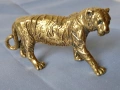 малка метална пластика тигър бронз, снимка 1