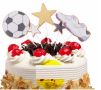 Футбол футболна топка звезди обувки сет картонени топери украса за торта парти рожден ден футболни
