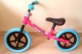 Балансиращ велосипед BALANCE 2B - розов / сини гуми - НОВ, снимка 1