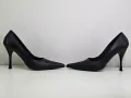 Черни обувки на ток - Естествена кожа, снимка 5