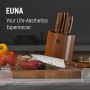 Комплект кухненски ножове EUNA с дървена дръжка, 6 ножа, снимка 6