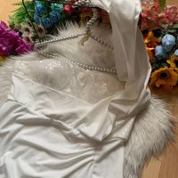 Нова официална бяла рокля с пайети, снимка 4 - Рокли - 45282249