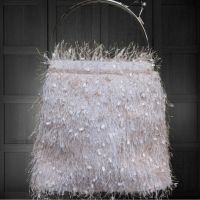 Атрактивна дамска текстилна чанта с кръгли дръжки, снимка 2 - Чанти - 45762437