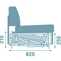 Механизъм за спане за диван, снимка 5 - Дивани и мека мебел - 45446165