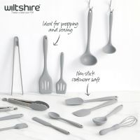 Wiltshire Комплект силиконови кухненски щипки 18 см,неръждаема стомана, топлоустойчиви,21x3,2x2,7 cm, снимка 2 - Прибори за хранене, готвене и сервиране - 45674940