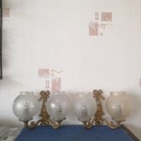 Стари бронзови лампи за стена. , снимка 7 - Лампи за стена - 45591524