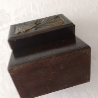 Стара дървена кутия за карти 1937г, снимка 3 - Антикварни и старинни предмети - 45656959
