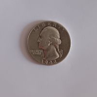 1/4 долар 1942 САЩ 25 цента САЩ СРЕБРО 900 ВСВ , снимка 2 - Нумизматика и бонистика - 45135607