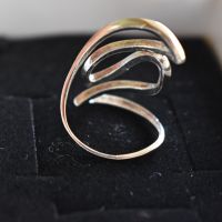 сребърен комплект обеци с пръстен , снимка 3 - Бижутерийни комплекти - 45288443