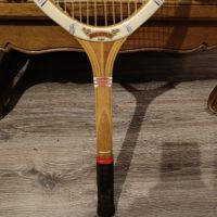 Ретро тенис ракета от дърво с калъф Dunlop, снимка 6 - Колекции - 45150594