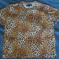Тениска с десен на леопардова кожа. Stay, снимка 1 - Тениски - 45211335