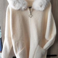 Mystic Fashion нова жилетка палто с качулка и голям пух , снимка 7 - Жилетки - 45388702