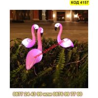 Градинска соларна лампа фламинго - КОД 4157, снимка 6 - Соларни лампи - 45510436
