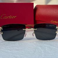 Cartier висок клас слънчеви очила Мъжки Дамски слънчеви с дървени дръжки, снимка 14 - Слънчеви и диоптрични очила - 45584792