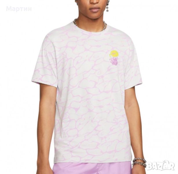 Мъжка тениска Nike M Nsw Tee Beach Party Aop Photon Dust - размер XS, снимка 1