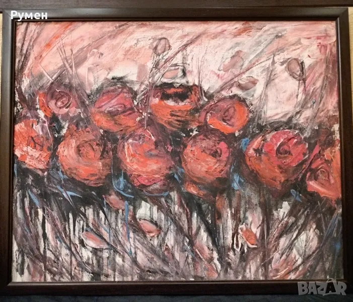 Майсторска Авторска  живопис,, Макове", снимка 1
