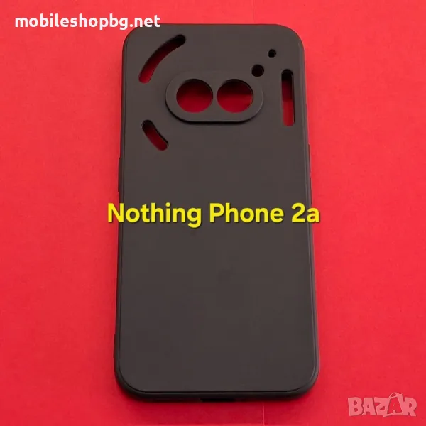 Nothing Phone 2a силиконов гръб защита на камерите черен мат , снимка 1