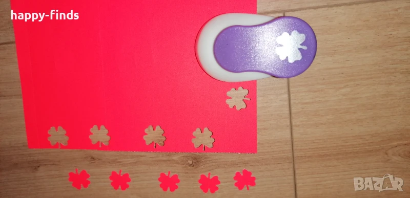 Немски декоративен  перфоратор Folia за изрязване на детелини , снимка 1