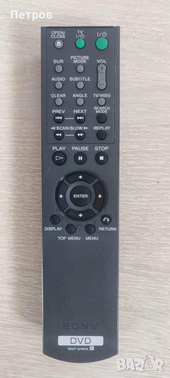 Дистанционно SONY DVD , снимка 1