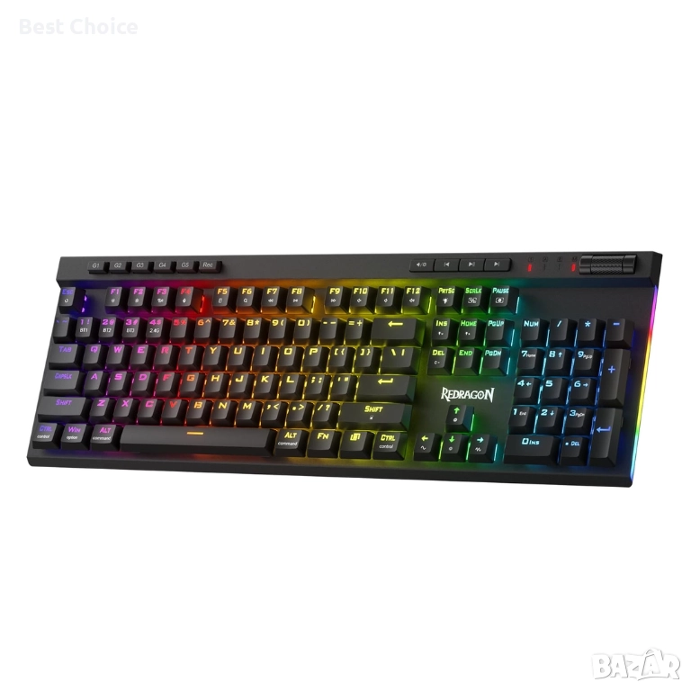 Гейминг механична RGB клавиатура Redragon VATA Pro K580. , снимка 1