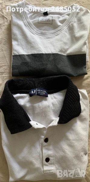 Две мъжки тениски Armani размер М-L, снимка 1