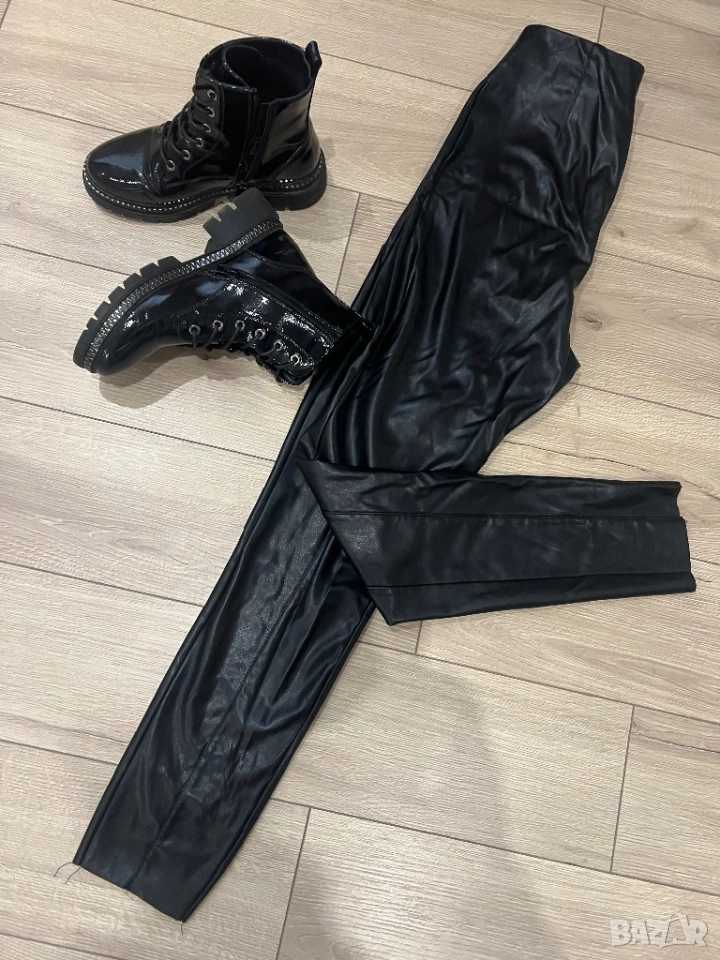 Кожен панталон/клин, снимка 1