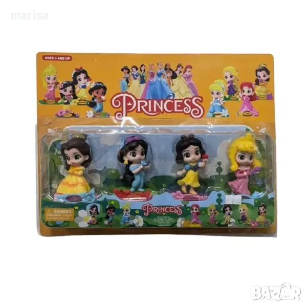 Фигурки Дисни принцеси с поставки Disney Princess, 4 броя 320040, снимка 1