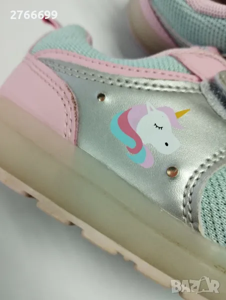 Светещи маратонки с еднорог н.29, снимка 1