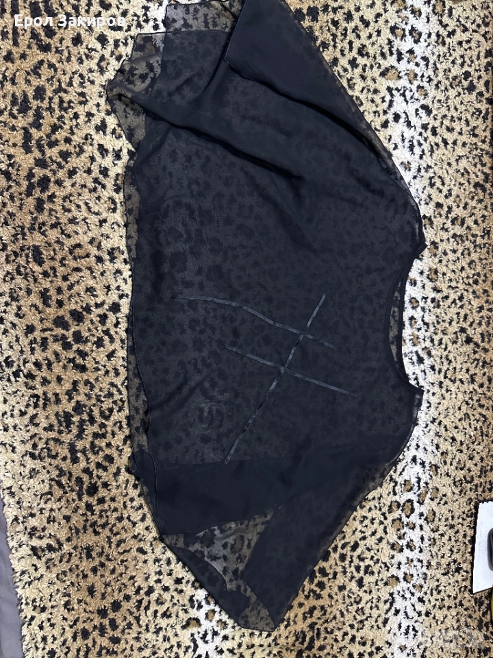 Черна широка блузка, снимка 1