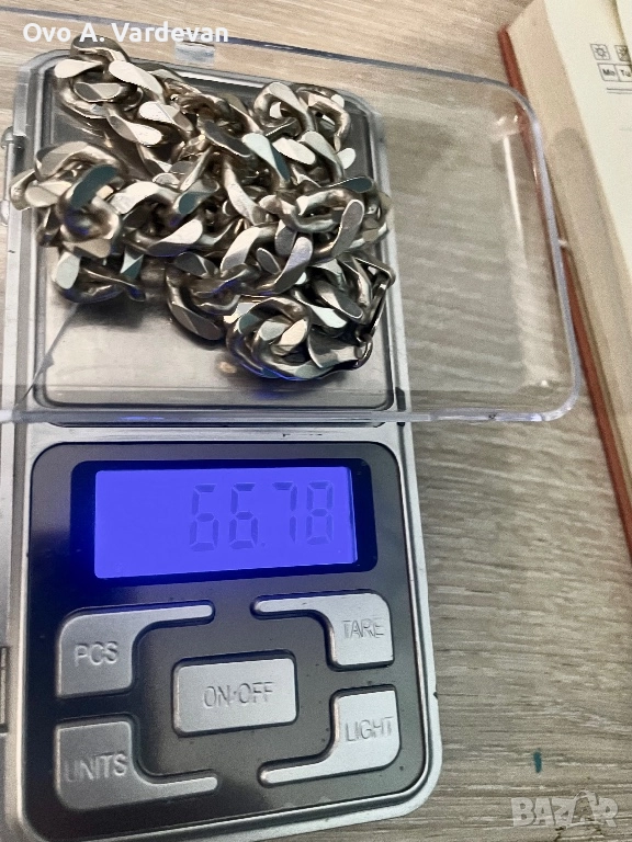 Сребърен синджир колие, снимка 1