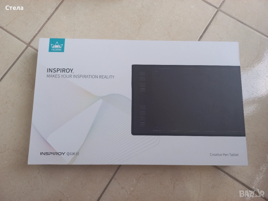 HUION INSPIRATION Q11K v.2 - графичен таблет за рисуване към лаптоп/устройство, нов, неизползван, ра, снимка 1