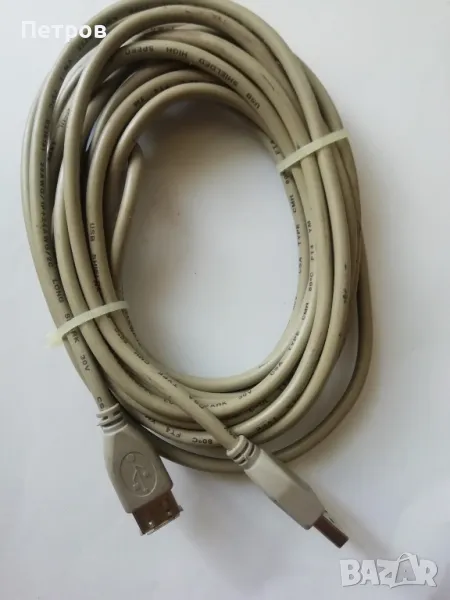 USB-A към USB-B кабел, снимка 1