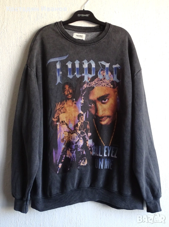 2Pac All Eyez on Me мъжки суичър пуловер L, снимка 1