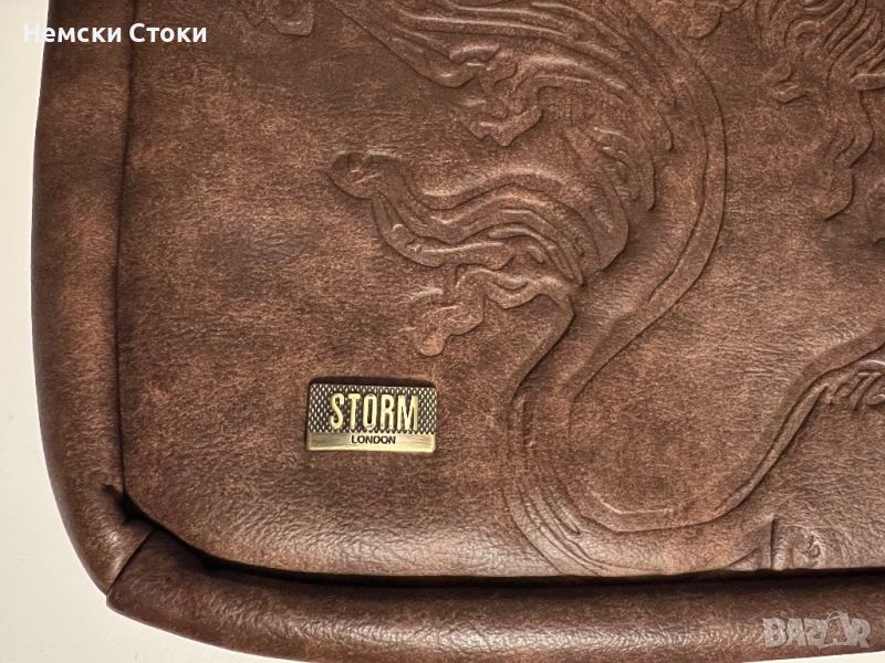 Кожена чанта от естествена кожа Storm London, снимка 1