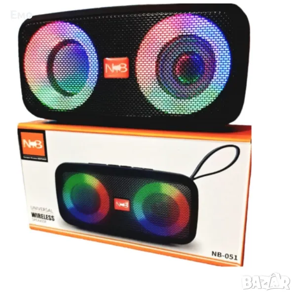 NB051, Bluetooth безжичен високоговорител RGB Light, снимка 1