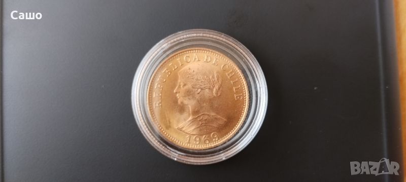 Златна монета 50 Чилийски Песо Либърти, снимка 1