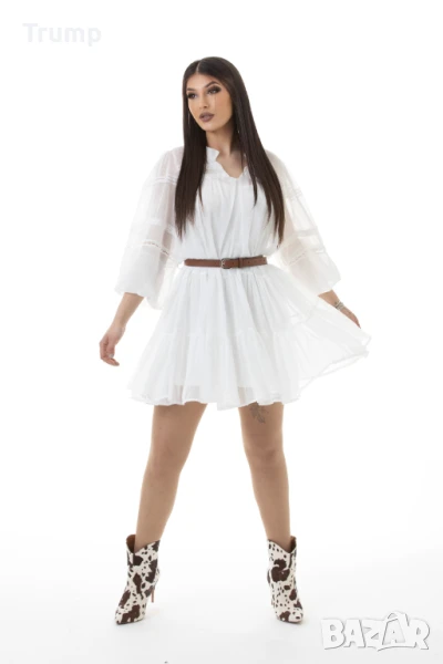 - 20% Елегантна рокля с колан, снимка 1