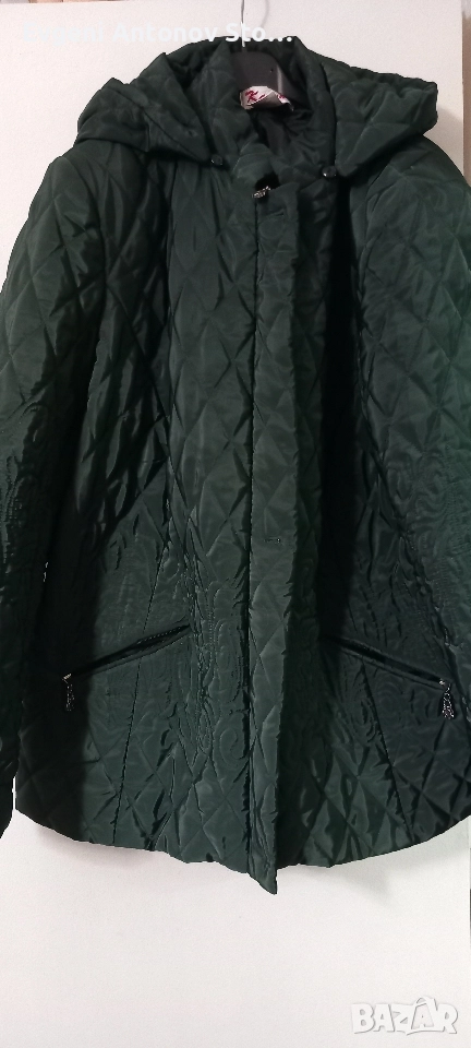 Продавам шушлюкуво яке зелен,Калина., снимка 1