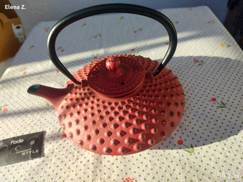 Красив чугунен чайник японски стил - чисто нов, снимка 1