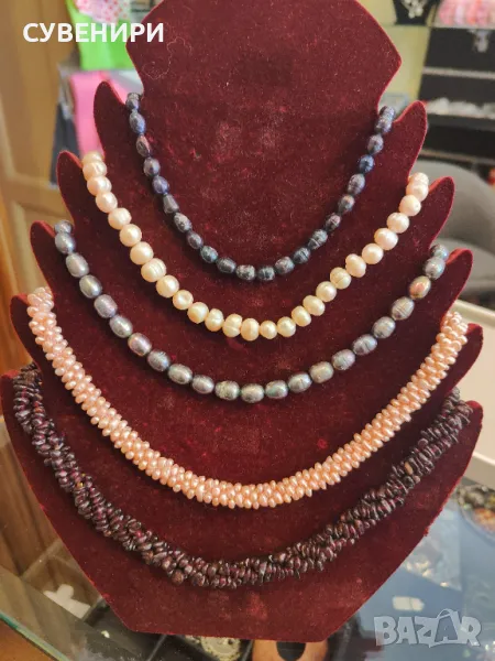 Колиета от естествени перли , снимка 1