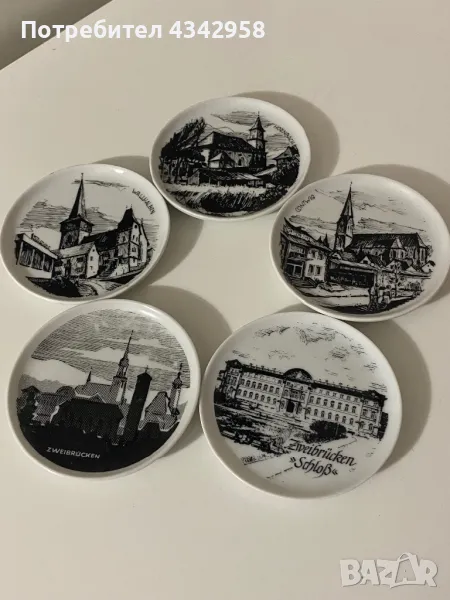 Порцеланови декоративни чинии 1970-1980г. , снимка 1