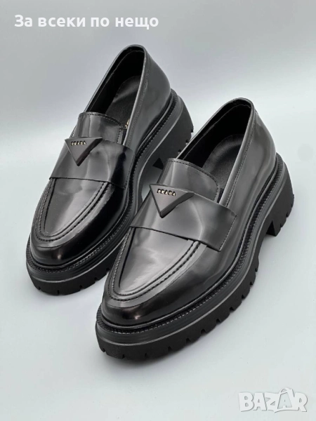 Prada Мъжки Черни Ежедневни Обувки Прада Код E789, снимка 1