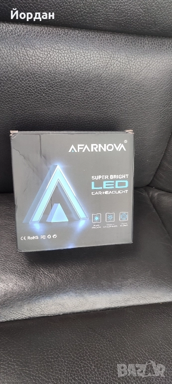 H4 led крушки с лупи 6500 k., снимка 1