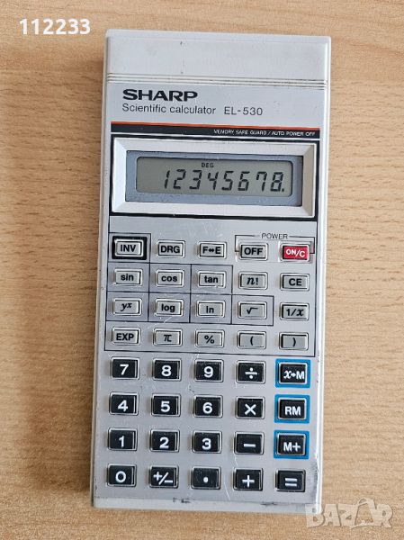 SHARP EL-530 калкулатор, снимка 1