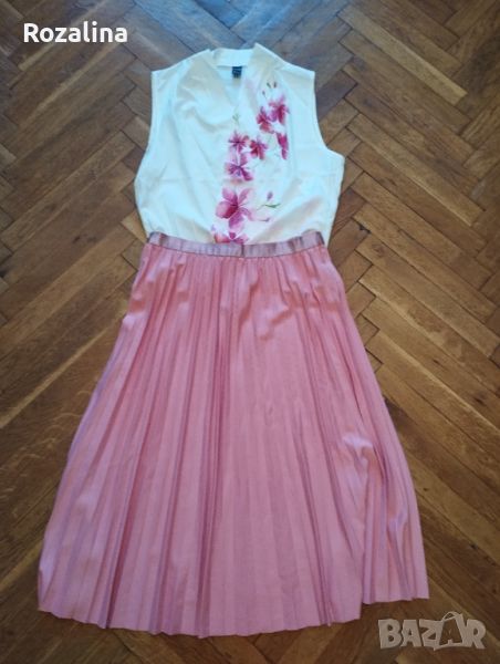 Дамски комплект пола-солей и блуза, снимка 1