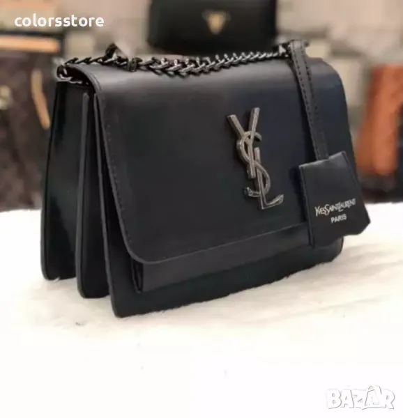 Луксозна Черна чанта YSL/BR56, снимка 1