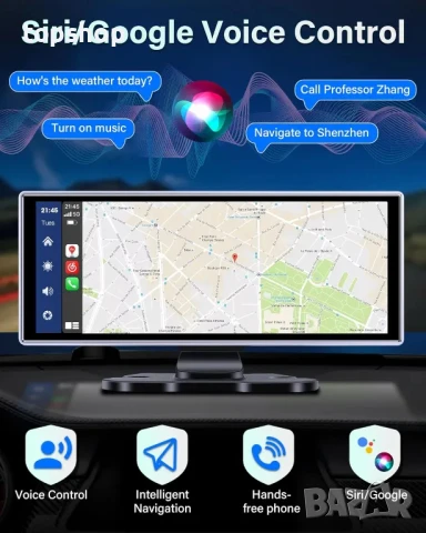 12” уредба за кола Тъч скрийн MP3 Предна 2.5K и задна камера, 64GB, Bluetooth Apple/Android. GPS, снимка 3 - Аксесоари и консумативи - 50493298