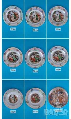 Декоративни порцеланови чинии, снимка 3 - Декорация за дома - 52091207